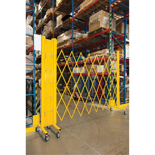 Expandable Barrier, 84" H x 20' L, Yellow Nuna Depot Inc.