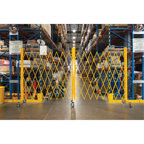 Expandable Barrier, 84" H x 20' L, Yellow Nuna Depot Inc.