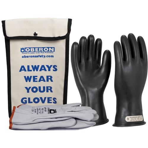 Class 00 Rubber Electrical Glove Kit, 8, 11" L, 20 cal/cm², NFPA 70E Nuna Depot Inc.