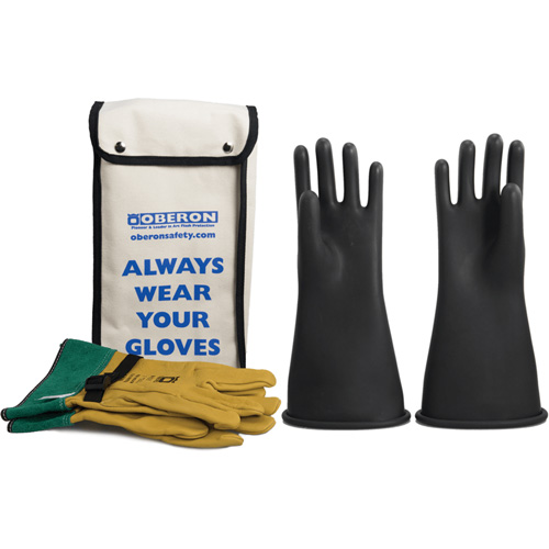 Class 2 Rubber Electrical Glove Kit, 9, 14" L, 37 cal/cm², NFPA 70E Nuna Depot Inc.