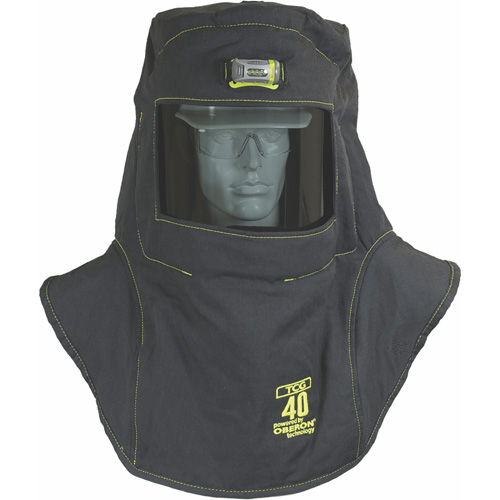 Cagoule de protection contre l'arc &eacute;lectrique TCG, Noir, 40 cal/cm², ANSI Z87.1/ASTM F1506/ASTM F1959/ASTM F2178/R&eacute;pond ou surpasse la norme CSA Z462/NFPA 70E, 4 Arc &eacute;lectrique EPI cat&eacute;gorie niveau Nuna Depot Inc.