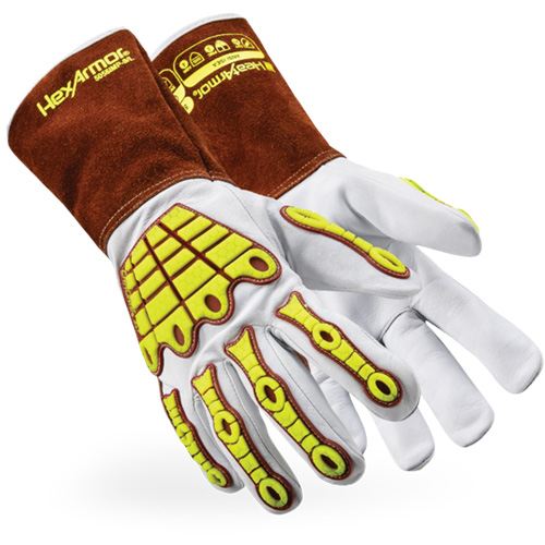 HeatArmor&reg; 5056IMP Welding Gloves, Grain Goatskin, Size X-Large Nuna Depot Inc.