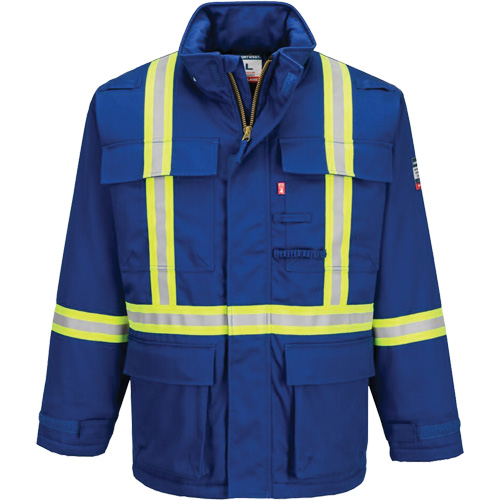 Bizflame&reg; 88/12 Insulated Winter Parka, Blue, Small Nuna Depot Inc.