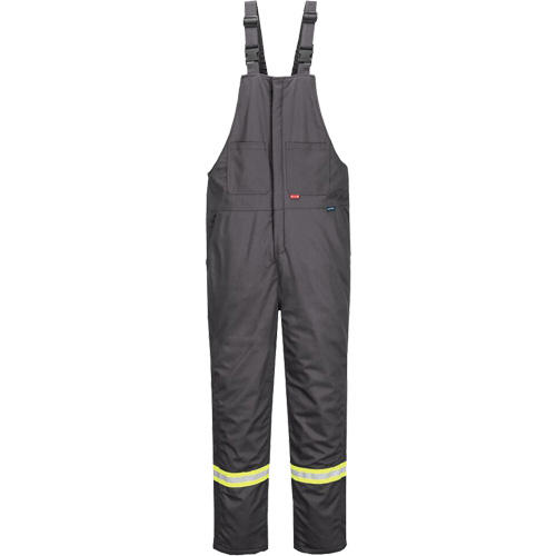 Bizflame&reg; 88/12 Insulated Bib Pants, Cotton/Nylon, Small, Grey Nuna Depot Inc.