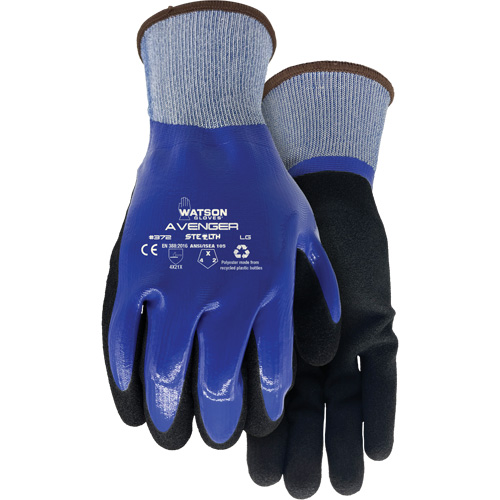 372 Stealth Avenger Gloves, Small, Nitrile Coating, 15 Gauge, RPET Shell Nuna Depot Inc.