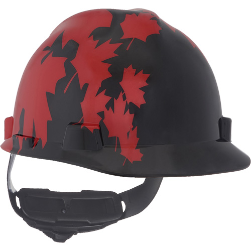 Specialty V-Gard&reg; Hard Hat, Ratchet Suspension, Black/Red Nuna Depot Inc.