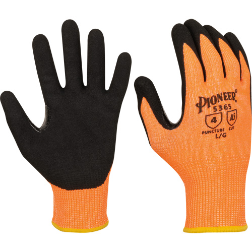 Touchscreen-Compatible Cut-Resistant Gloves, Size Small, 13 Gauge, Nitrile Coated, Polyester/HPPE Shell, ASTM ANSI Level A5 Nuna Depot Inc.
