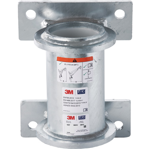 DBI-SALA&reg; Confined Space Wall Mount Base, Galvanized Nuna Depot Inc.