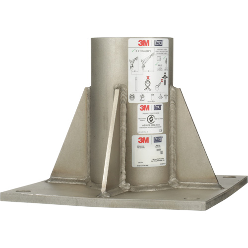 DBI-SALA&reg; Confined Space Floor Mount High Capacity Davit Mast Base, Stainless Steel Nuna Depot Inc.