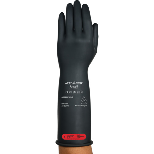 Gants &eacute;lectriques isol&eacute;s ultra l&eacute;gers ActivArmr RIG R014BUL, ASTM classe 0, Taille 11, 14" lo Nuna Depot Inc.