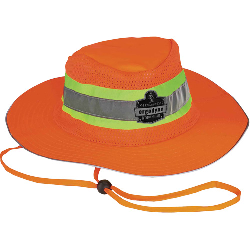 Chapeau de soleil de garde forestier GloWear 8935, 2T-grand/3T-grand, Orange haute visibilit&eacute;, Polyester Nuna Depot Inc.
