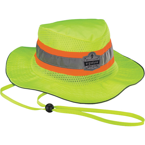 Chapeau de soleil de garde forestier GloWear 8935, 2T-grand/3T-grand, Jaune lime haute visibilit&eacute;, Polyester Nuna Depot Inc.