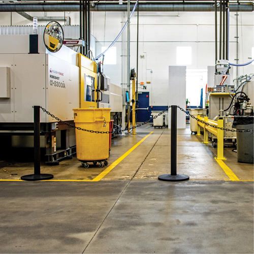 Montant industriel, Hauteur de 37", Noir Nuna Depot Inc.