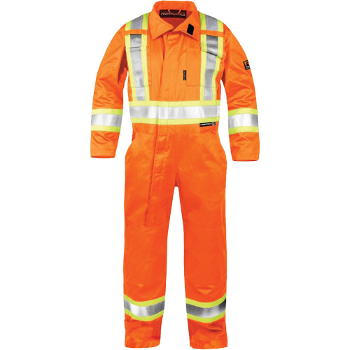 High-Visibility Fire-Resistant Coveralls, Size Small, Orange Nuna Depot Inc.
