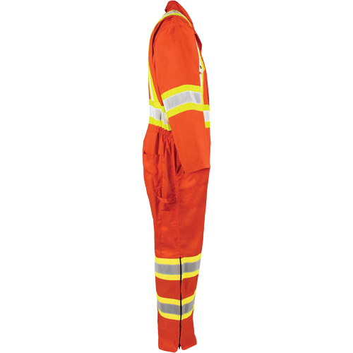 High-Visibility Unlined Coveralls, 5X-Large, High Visibility Orange Nuna Depot Inc.