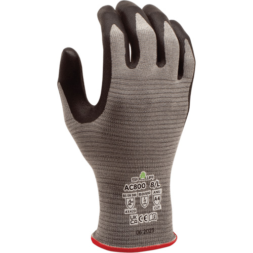 Gants DURACoil Alpha AC800 ESD, Taille 2T-Grand/10, Calibre 18, Rev&ecirc;tement Nitrile micromousse, Enveloppe en PEHP, ASTM ANSI niveau A4/EN 388 niveau D Nuna Depot Inc.