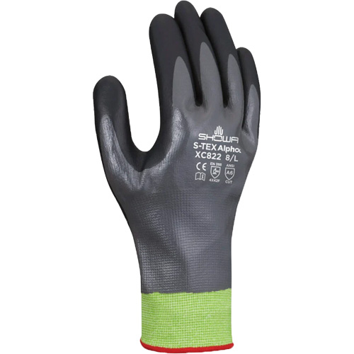 Gants r&eacute;sistants &agrave; la coupe S-TEX Alpha XC822, Taille 2T-Grand/10, Calibre 18, Rev&ecirc;tement Nitrile, Enveloppe en Tungst&egrave;ne, ASTM ANSI niveau A6 Nuna Depot Inc.