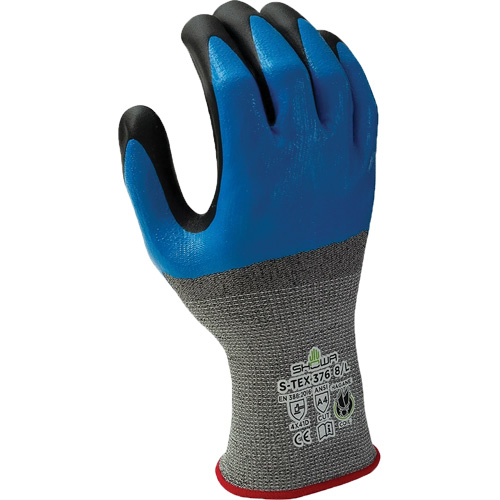Gants r&eacute;sistant &agrave; la coupe 376, 10/2T-Grand, R&ecirc;vetement Nitrile/Mousse de nitrile, Calibre 13, Enveloppe en Polyester/Acier inoxydable Nuna Depot Inc.
