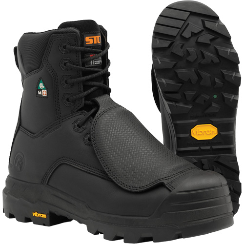 Bottes de travail Vulcan avec protecteur m&eacute;tatarsien &agrave; l'ext&eacute;rieur, Cuir, Taille 8, Imperm&eacute;able Nuna Depot Inc.