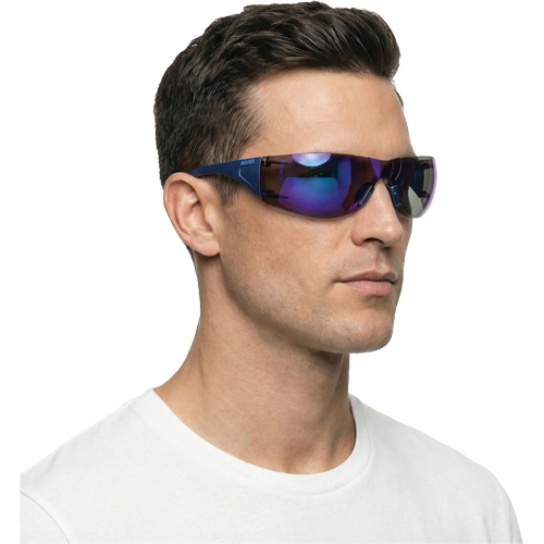Lunettes de s&eacute;curit&eacute; Adapt Lite, Lentille Miroir bleu, Antibu&eacute;e/Anti-&eacute;gratignures, ANSI Z87+/R&eacute;pond ou surpasse la norme CSA Z94.3 Nuna Depot Inc.