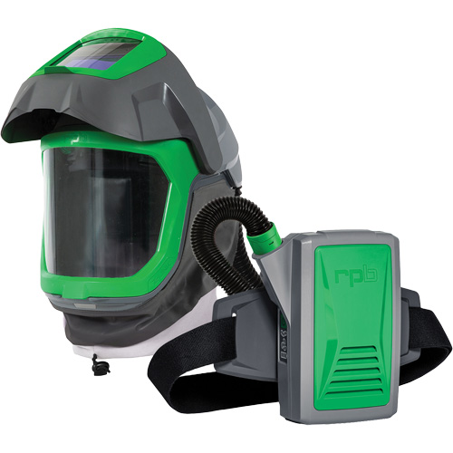 Z-Link Respirator Helmet with Face Seal, Visor & Belt Mount, Facepiece Respirator/Welding Helmet, Lithium-Ion Battery Nuna Depot Inc.