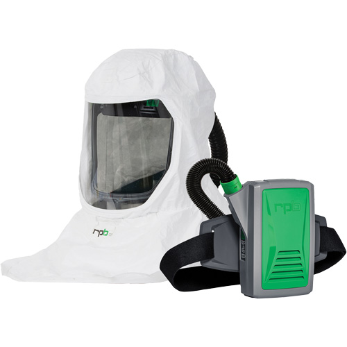 Respirateur T-Link avec casquette, tube de respiration, montage &agrave; la ceinture & APR motoris&eacute; PX5, Cagoule ample & visi&egrave;re, Pile Lithium-ion Nuna Depot Inc.