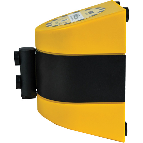 HAZLOK Safety Barrier System, Plastic, Magnetic Mount, 30', Black and Yellow Tape Nuna Depot Inc.