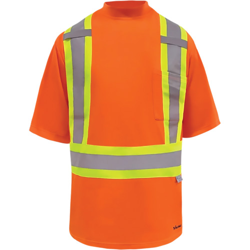 Viking&reg; Safety Bamboo Lined T-shirt, Polyester, 2X-Large, High Visibility Orange Nuna Depot Inc.