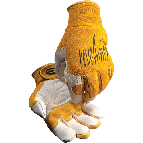 Caiman&reg; Premium TIG/MIG Welder's Gloves with Hook & Loop Closure, Split Cowhide, Size Medium Nuna Depot Inc.