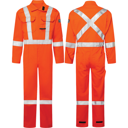 Avenger 7 oz. Coveralls, Size 50, High-Visibility Orange Nuna Depot Inc.
