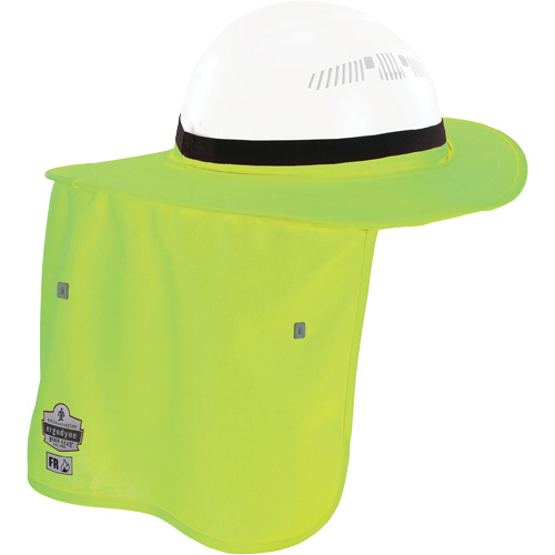 Bordure FR vert lime pour casque de chantier avec cache-cou Nuna Depot Inc.