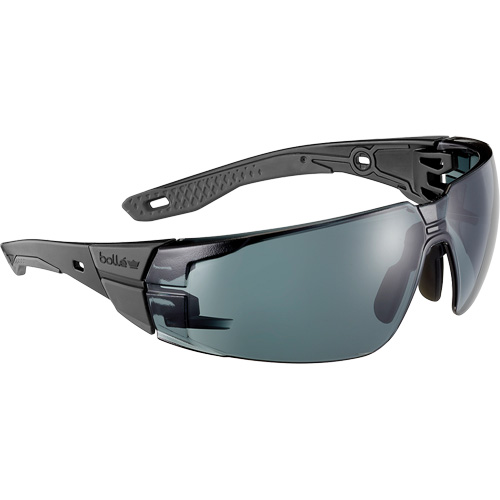 Lunettes de s&eacute;curit&eacute; RUSH+ 2.0 avec monture noire et grise, M/G, Lentille Fum&eacute;e, Antibu&eacute;e/Anti-&eacute;gratignures, ANSI Z87+ Nuna Depot Inc.