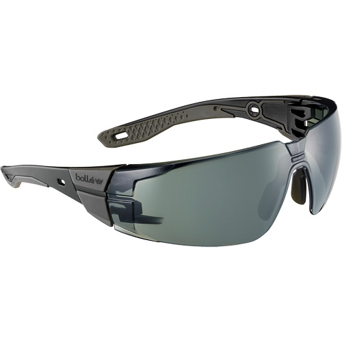 Lunettes de s&eacute;curit&eacute; RUSH+ 2.0 avec monture noire et grise, M/G, Lentille Gris/3,0, Antibu&eacute;e/Anti-&eacute;gratignures, ANSI Z87+ Nuna Depot Inc.