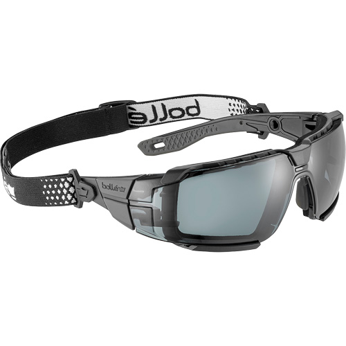 RUSH+ 2.0 XP M/L Safety Glasses with Black & Grey Frame, Smoke Lens, Anti-Fog/Anti-Scratch, ANSI Z87+ Nuna Depot Inc.
