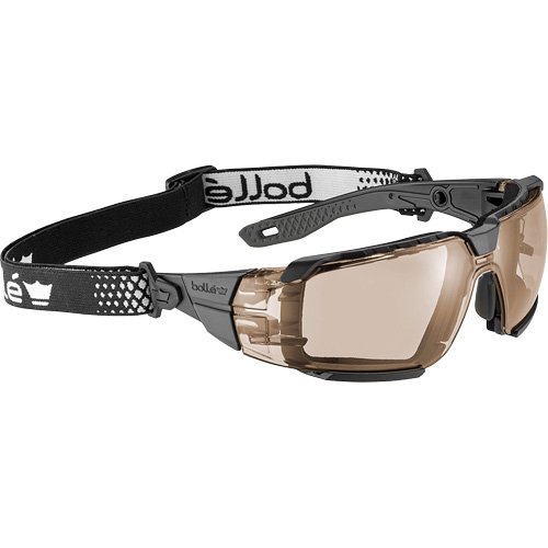 Lunettes de s&eacute;curit&eacute; RUSH+ 2.0 XP avec monture noire et grise, M/G, Lentille Cuivre, Antibu&eacute;e/Anti-&eacute;gratignures, ANSI Z87+ Nuna Depot Inc.