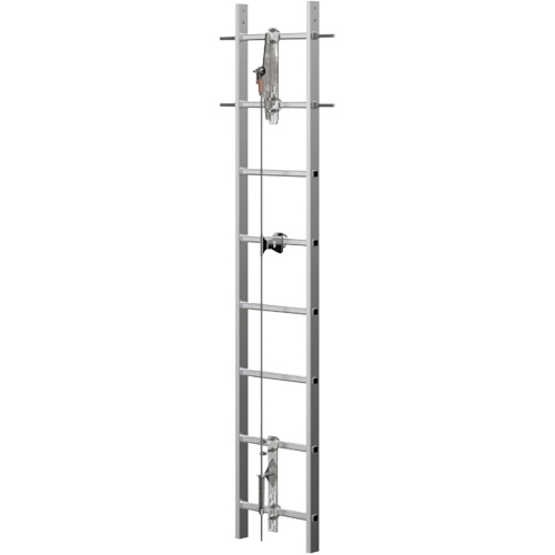 Syst&egrave;me antichute &agrave; c&acirc;ble pour &eacute;chelle verticale VI-Go, Acier galvanis&eacute; Nuna Depot Inc.