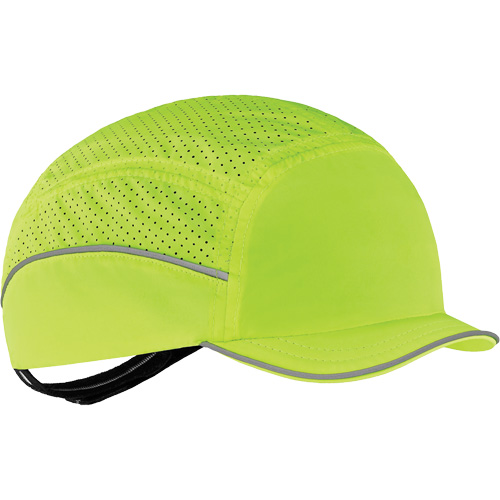 Skullerz 8955 Lightweight Bump Cap Hat with Micro Brim, High Visibility Lime Green Nuna Depot Inc.