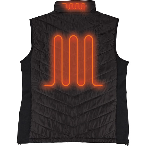 N-Ferno&reg; Rechargeable Heated Vest with Battery Power Bank, Men's/Unisex/Women's, Small, Black Nuna Depot Inc.