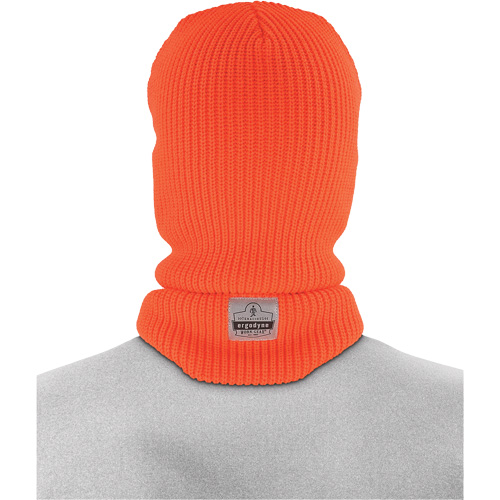 N-Ferno&reg; 2-Layer Rib Knit Freezer Balaclava Face Mask, Acrylic, Orange Nuna Depot Inc.