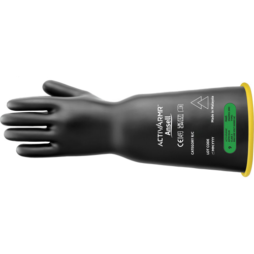 ActivArmr&reg; Latex Rubber Linesmen Gloves, ASTM Class 3, Size 12, 16" L Nuna Depot Inc.