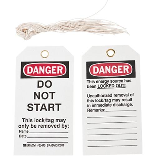 &eacute;tiquettes de verrouillage, Plastique, 3" la x 5-3/4" h, Anglais Nuna Depot Inc.
