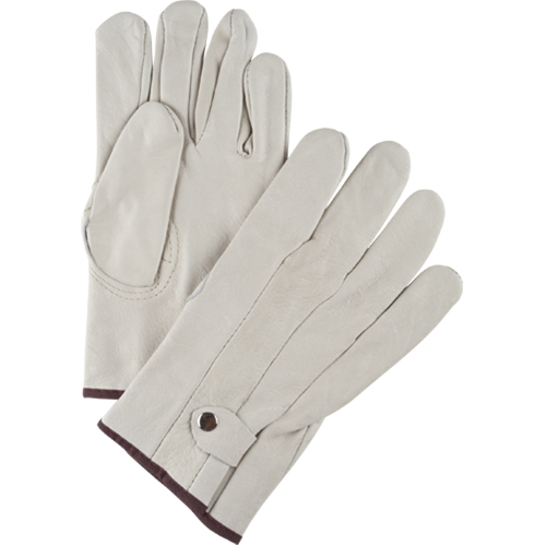 Gants de cordeur d'usage standard, Grand, Paume Cuir fleur de vache Nuna Depot Inc.