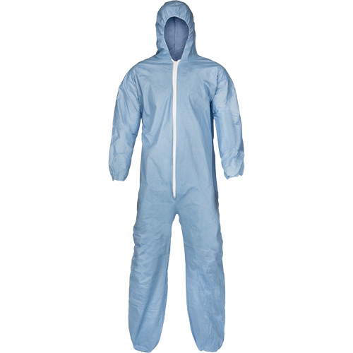 Pyrolon&reg; Plus 2 FR Coveralls, Small, Blue, FR Treated Fabric Nuna Depot Inc.