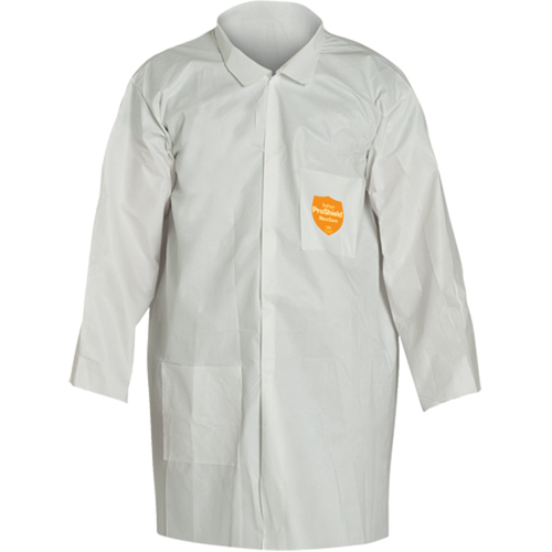 ProShield&reg; 60 Lab Coat, Microporous/Polypropylene, White, Medium Nuna Depot Inc.