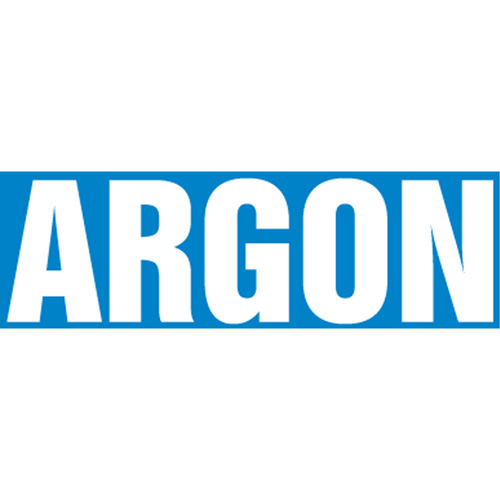 Marqueurs de tuyau "Argon", Autocollant, 2-1/2" h x 12" la, Blanc/bleu Nuna Depot Inc.