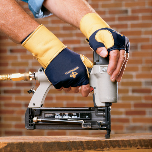 Premium Impact & Repetitive Strain Protective Left-Hand Glove, Size X-Small, Grain Leather Palm Nuna Depot Inc.