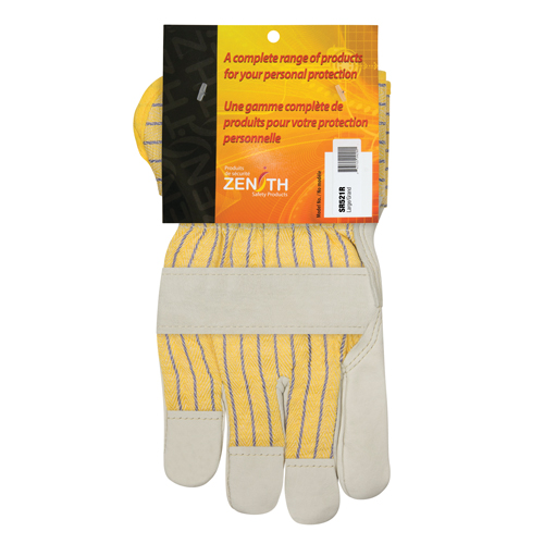 Gants d'ajusteur doubl&eacute;s pour l'hiver &agrave; paume renforc&eacute;e, Grand, Paume en Cuir fleur de vache, Doublure en Molleton de coton Nuna Depot Inc.