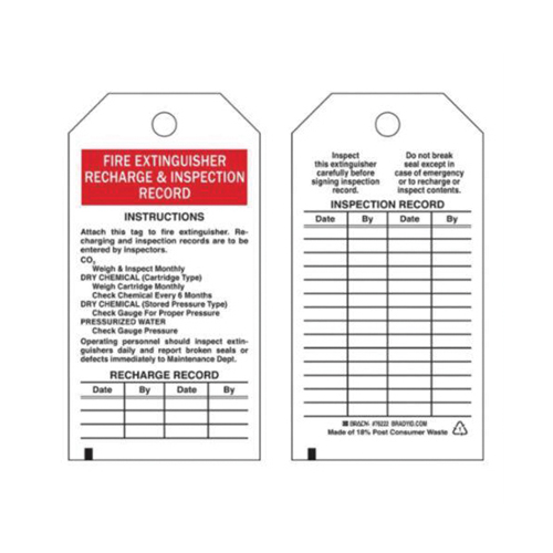 &eacute;tiquettes de rapport d'inspection, Polyester, 3" la x 5-3/4" h, Anglais Nuna Depot Inc.