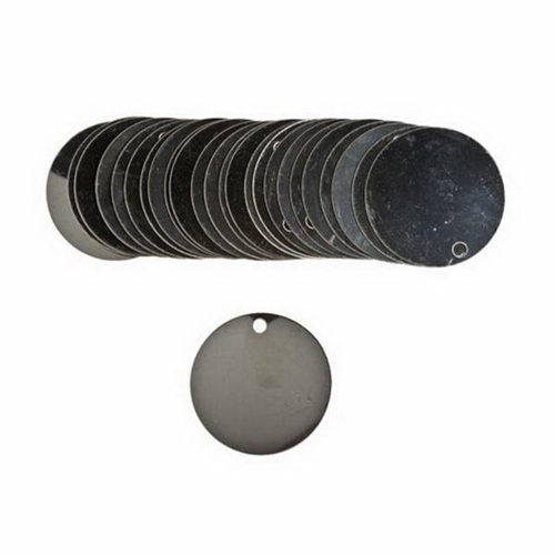 Blank Write-On Valve Tags, Stainless Steel, 1.5" dia Nuna Depot Inc.