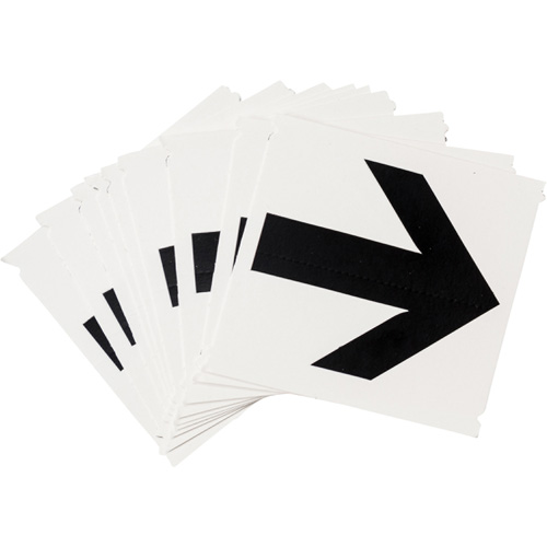 &eacute;tiquettes de lettres et chiffres gothiques individuels Quick-Align, Symbole de fl&egrave;che, 4" h, Noir Nuna Depot Inc.